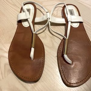 white Steve Madden Sandals